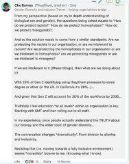 Victoria McCloud comment re Forstater