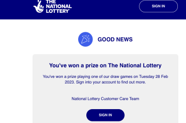 I won the lottery !