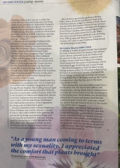 RHS lgbtq+ history in this months magazine