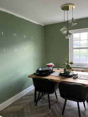 Breakfast room green...