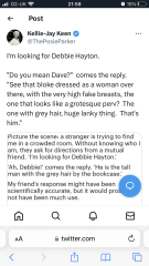 Thank you: Debbie Hayton in the Mail