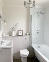 Is tongue and groove behind basin ok? Or something else?