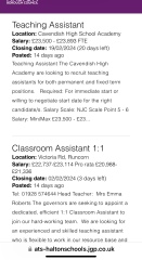 To think most people have no idea how little HLTAs/Teaching Assistants earn?