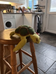 It's crochet,  knit and natter thread 11. So much yarn we need a yarn barn.