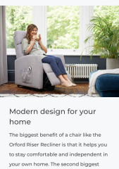 Rise and recliner chair that isn't butt-ugly
