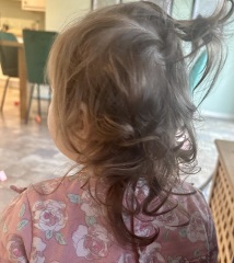 Is this curly hair on my toddler