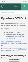 To go to the shop with Covid?