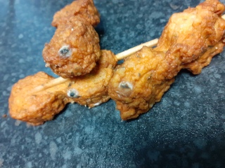 Ate moldy chicken...