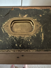 Small mystery from 1883. What does this name say and who was Percy Cooke?