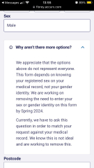 Been asked my gender on a FIT form - how to challenge?