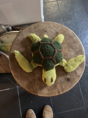 It's crochet,  knit and natter thread 11. So much yarn we need a yarn barn.