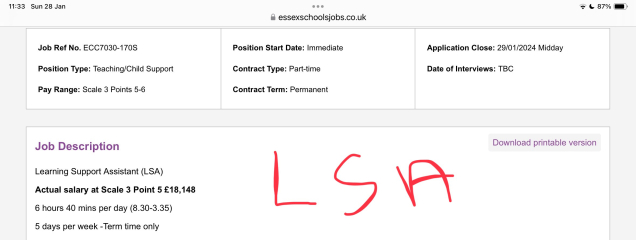 To think most people have no idea how little HLTAs/Teaching Assistants earn?