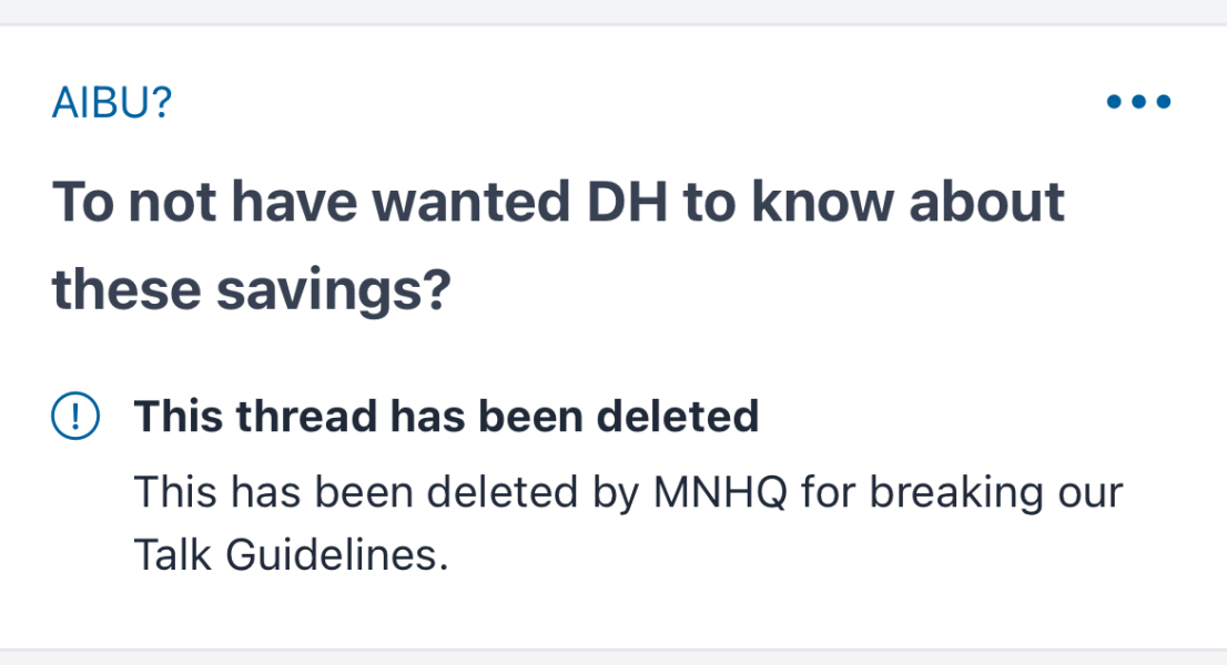 Why was this thread deleted?