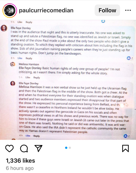 Side by side placement of ukranian flag and palestinian flag