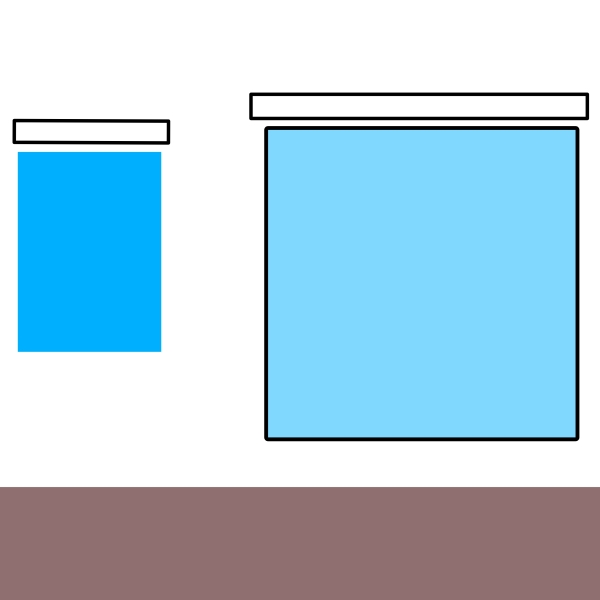 How would you dress these different sized windows?