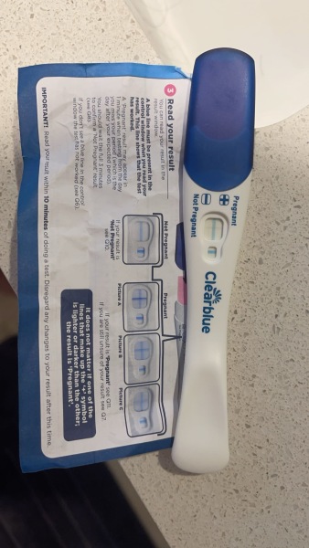 Evap line on clear blue???