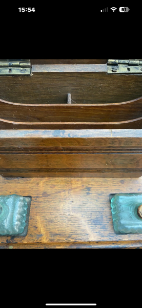 How old would you say this writing / letter rack is?