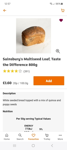 What's good from Sainsburys?