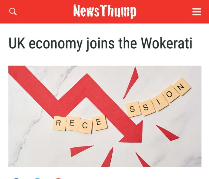 UK officially in recession...