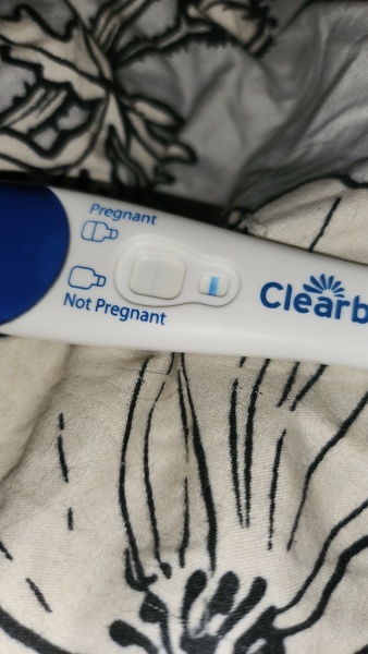 Has anyone got this thin blue line on clear-blue and was pregnant?