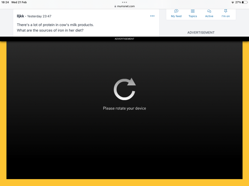 Massive ads taking over screen again