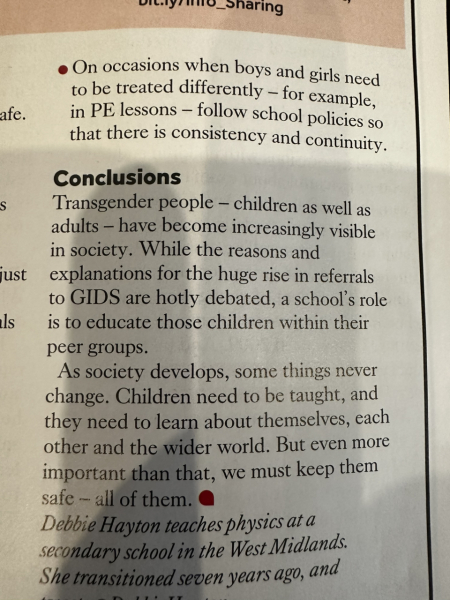 Janice Turner interview with Debbie Hayton in the Times