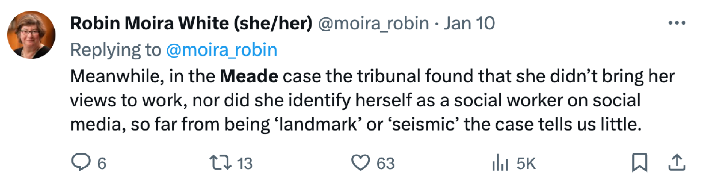 Rachel Meade - it's a win!