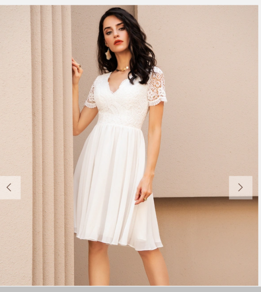 Is this too casual for a wedding dress?