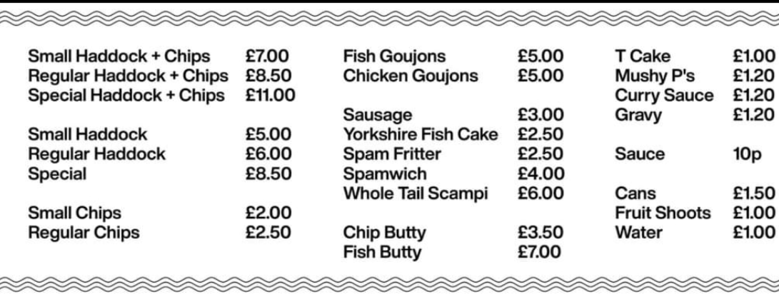 How much would this cost in your local chippy