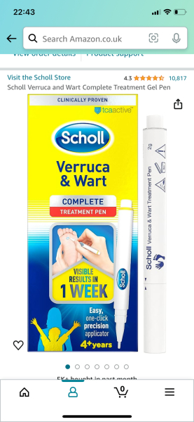 Quickest way to get rid of painful verruca- child