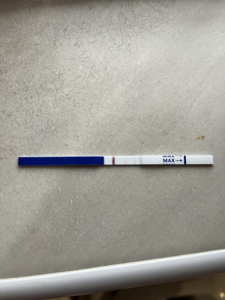 Faint line 10dpo