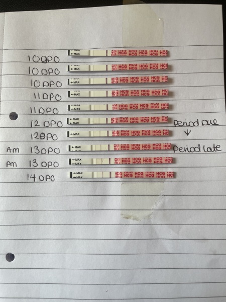 10/11dpo vvv faint positive?