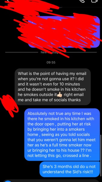 To question my daughters dads parenting ..