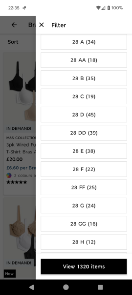 Why are 28 band bras so rare?