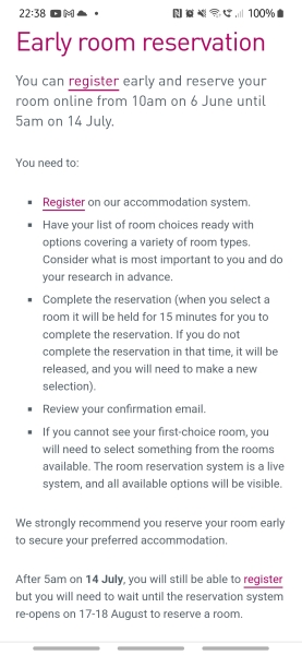 Unconditional offer