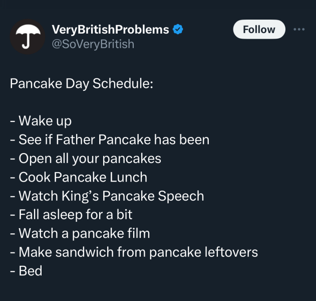 To hate it being called pancake tuesday
