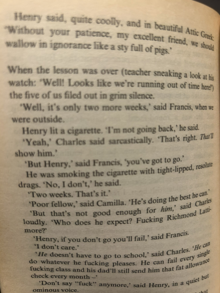 Weird mystery about book called "The Secret History"!