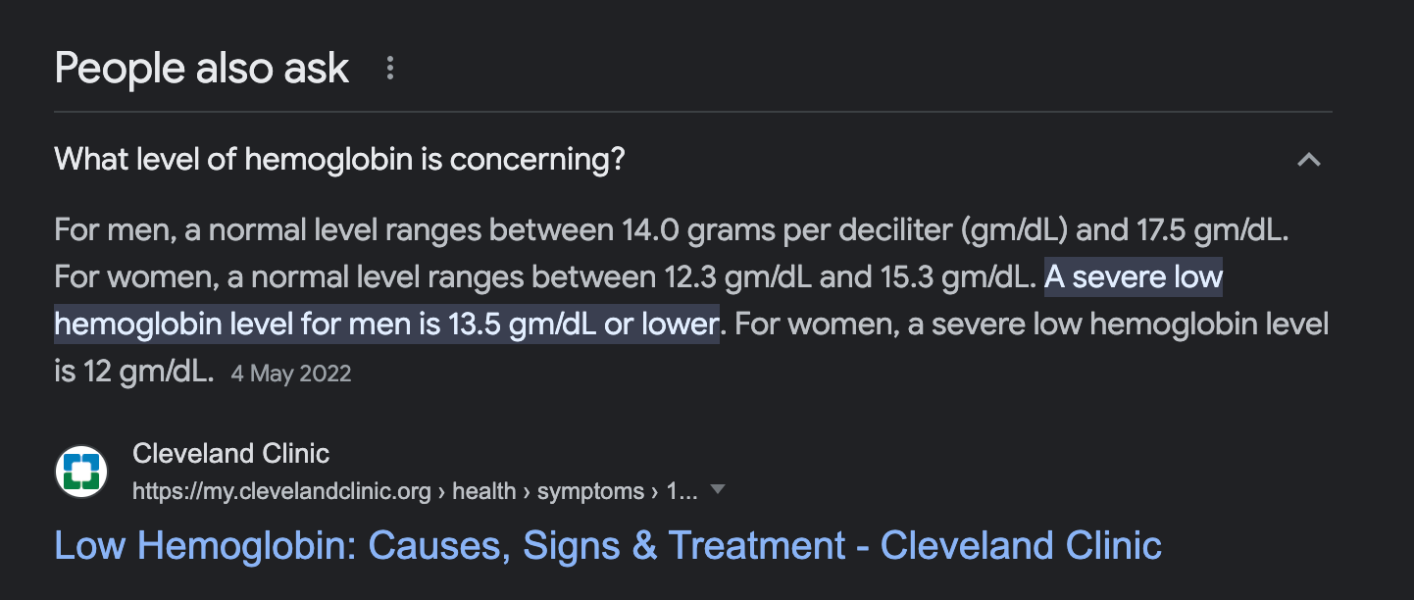 Doctors didn’t tell me I could be anemic have suffered for years
