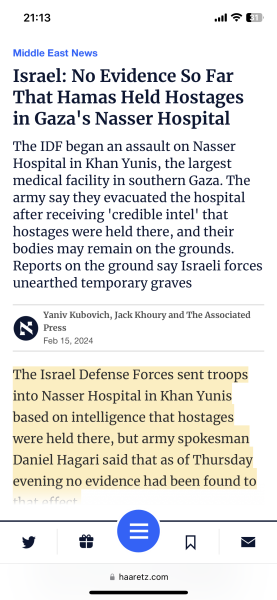 Mainly about Al Shifa [bombed front of hospital 3]