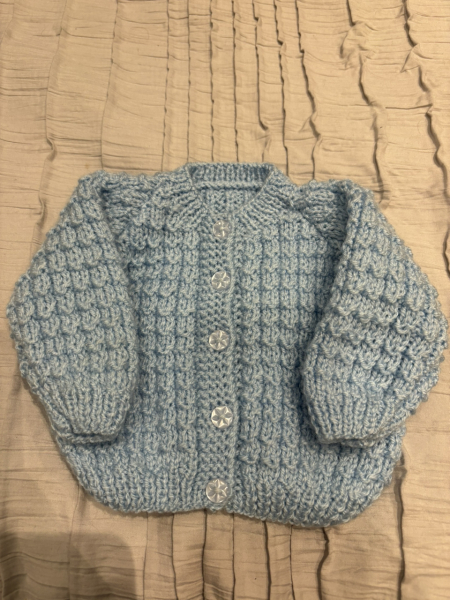 *free* brand new newborn Charlie cardi