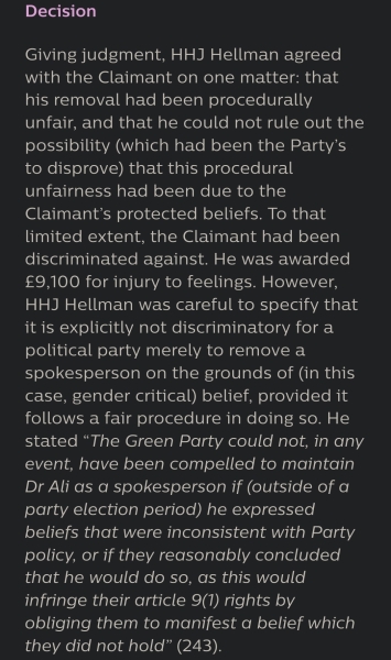 SHahrar Ali is taking the Green party to court