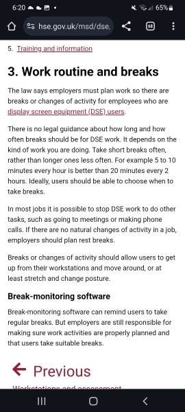 How often/many breaks do you take if you have a desk based job?