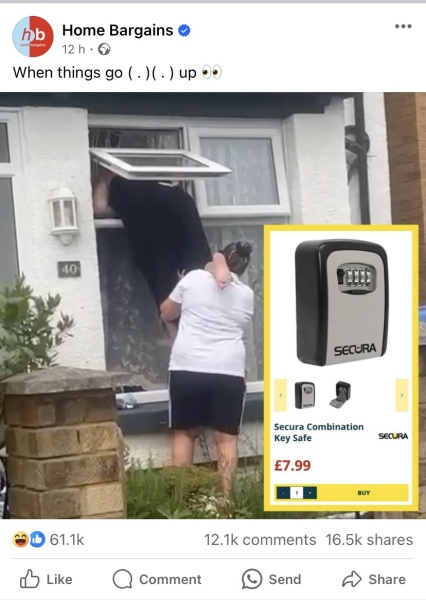 Woman climbing through window viral video