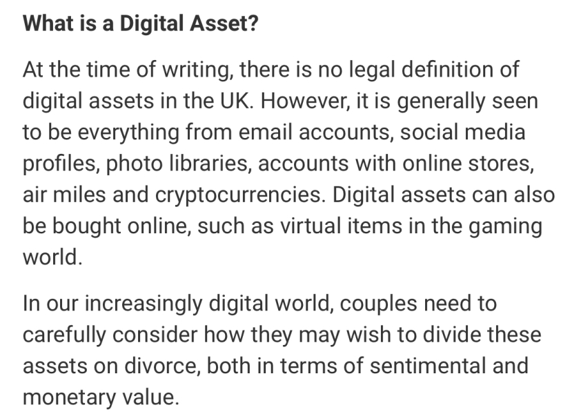 Digital assets