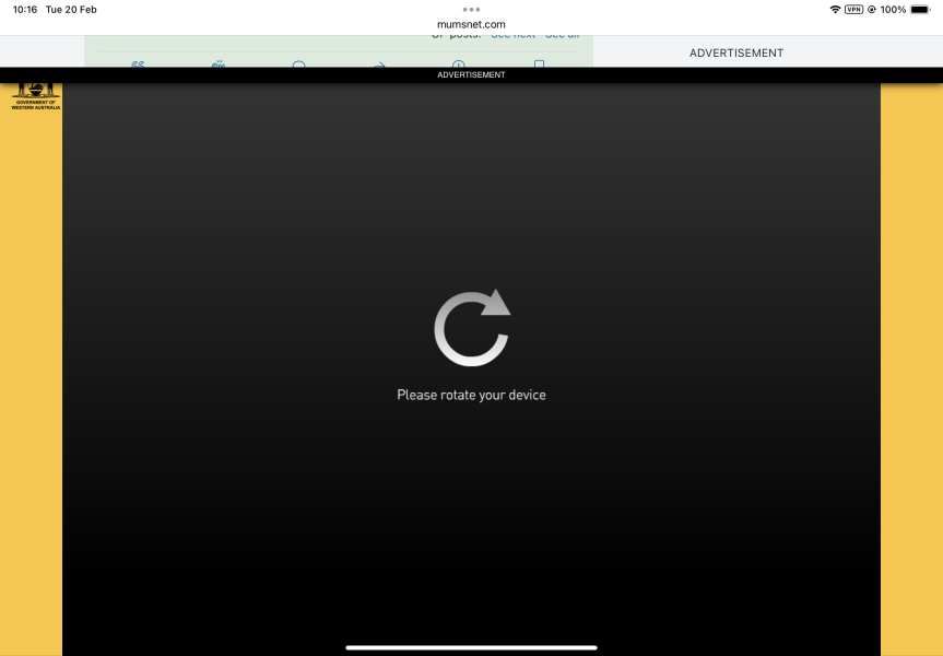 Massive ads taking over screen again