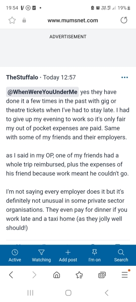 Asking employer to cover childcare costs