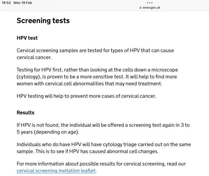 When will I be allowed to refuse a smear test?
