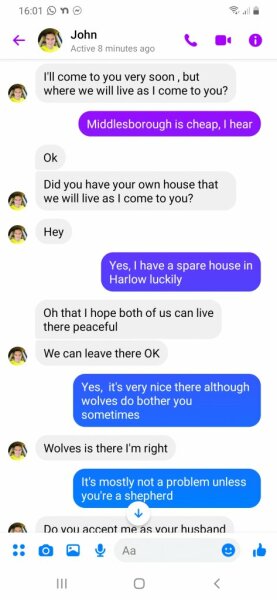 I am being catfished right now!
