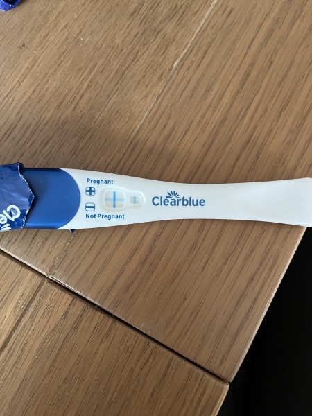 Clearblue pregnancy test