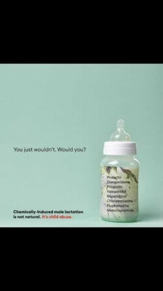 Trans women feeding chemical ridden milk to babies - approved by NHS